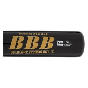BamBooBat Bamboo Wood Youth Baseball Bat: YHNBB100D Natural/Black - Image 4