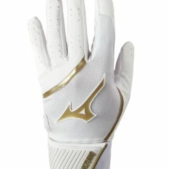 Null Mizuno MVP Adult Batting Gloves – Gold