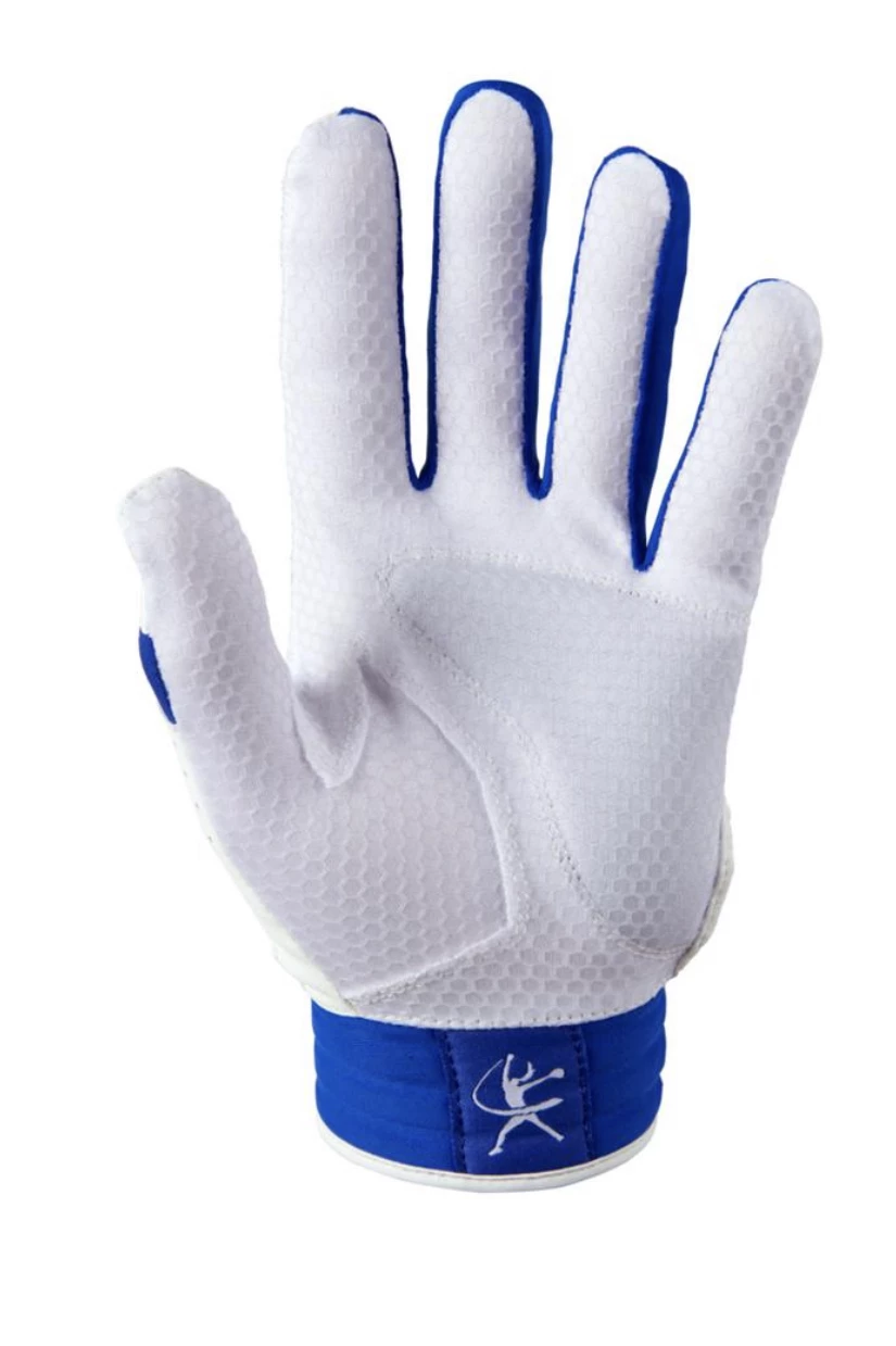 Null Mizuno Finch Womens Padded Batting Glove โ Blue - Image 2