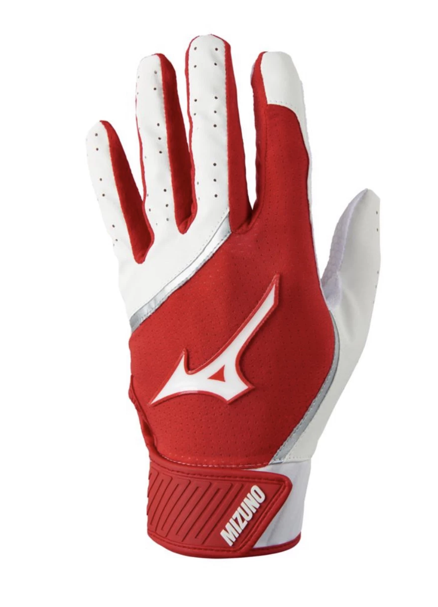 Null Mizuno MVP Youth Batting Gloves β Red
