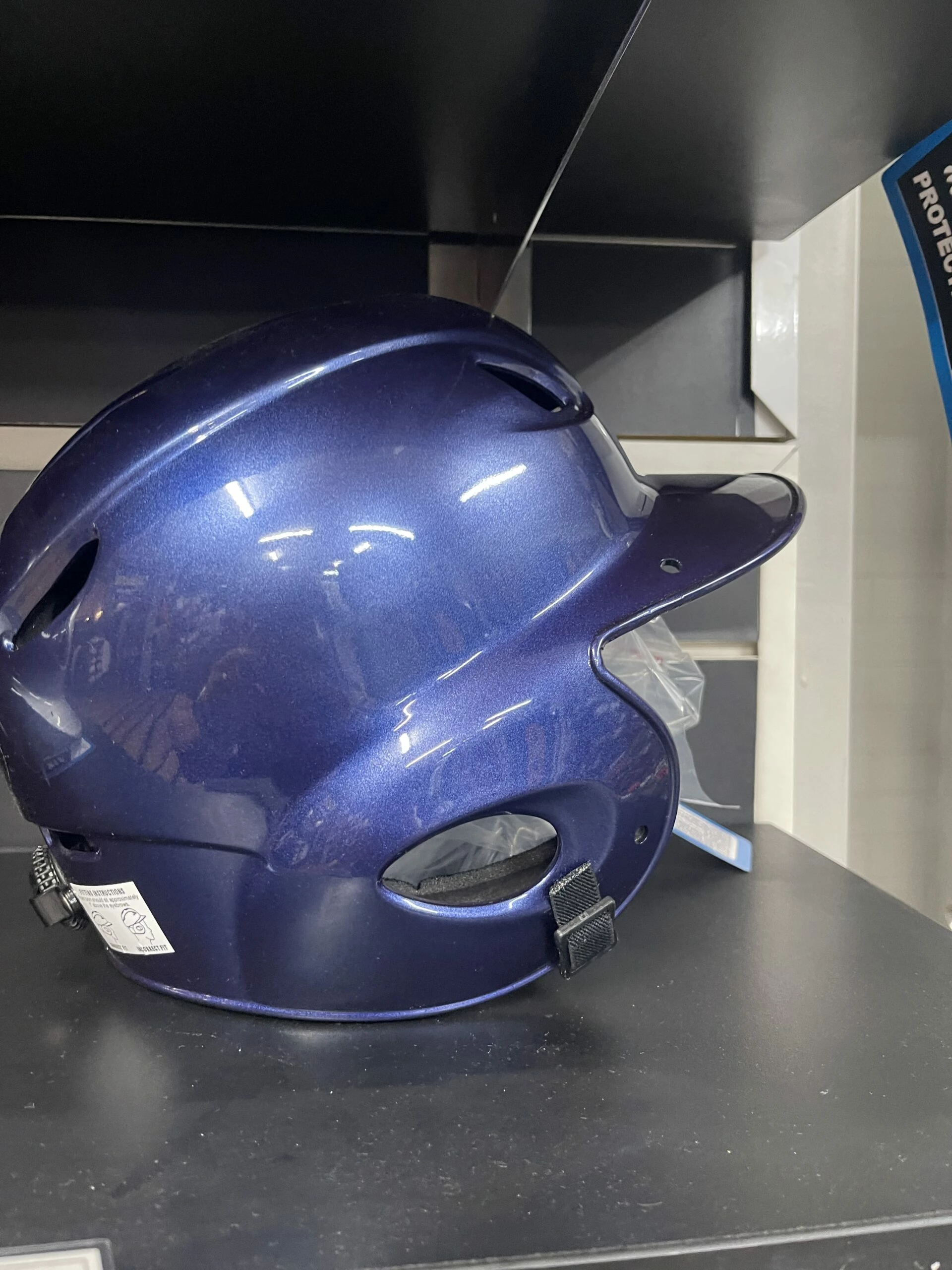 Null MVP Adjustable Batting Helmet β Navy Gloss - Image 3