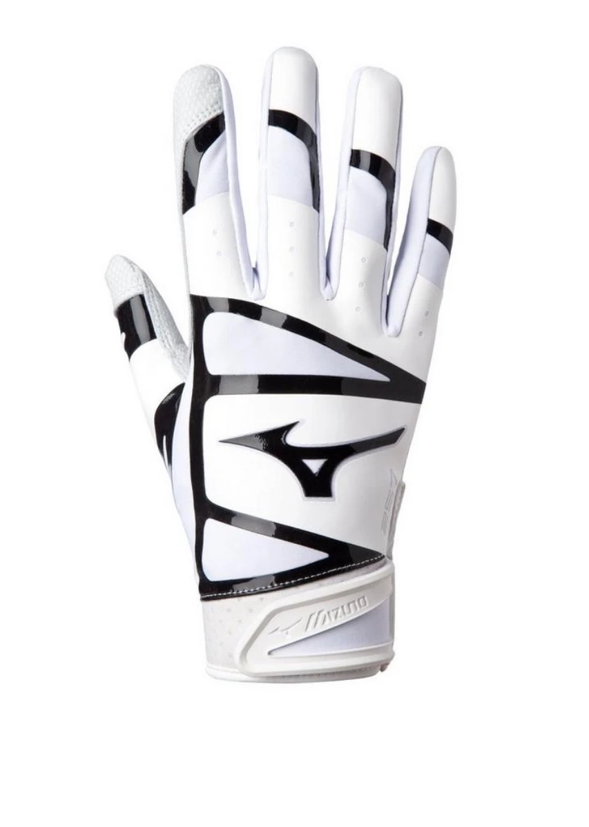 Null Mizuno F-257 Womens Batting Glove β Black - Image 2