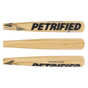 BamBooBat Petrified Hickory/Bamboo Wood Youth Baseball Bat: HBBNY-PET - Image 2
