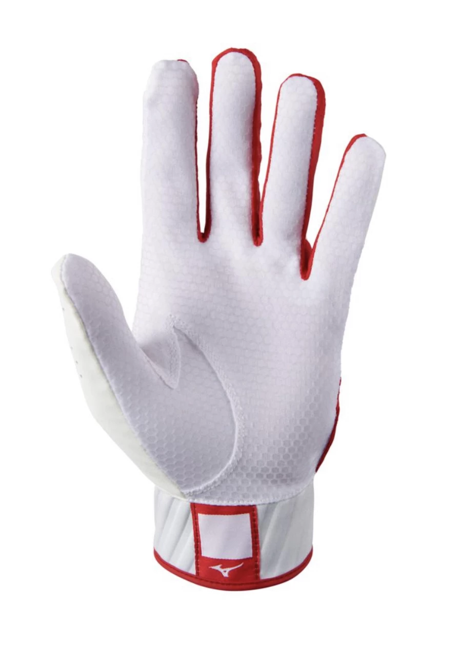 Null Mizuno MVP Youth Batting Gloves β Red - Image 4