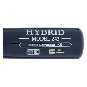 BamBooBat Bamboo/Maple Composite Wood BBCOR Baseball Bat: 243HWBN - Image 4