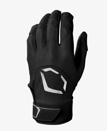 Null EvoShield STANDOUT ADULT BATTING GLOVES : Black - Image 2