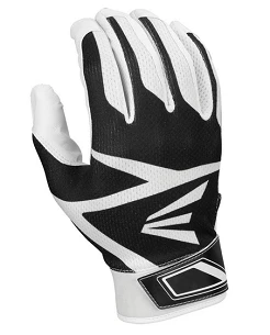 Null Easton Z3 Hyperskin Batting Gloves : Adult : White